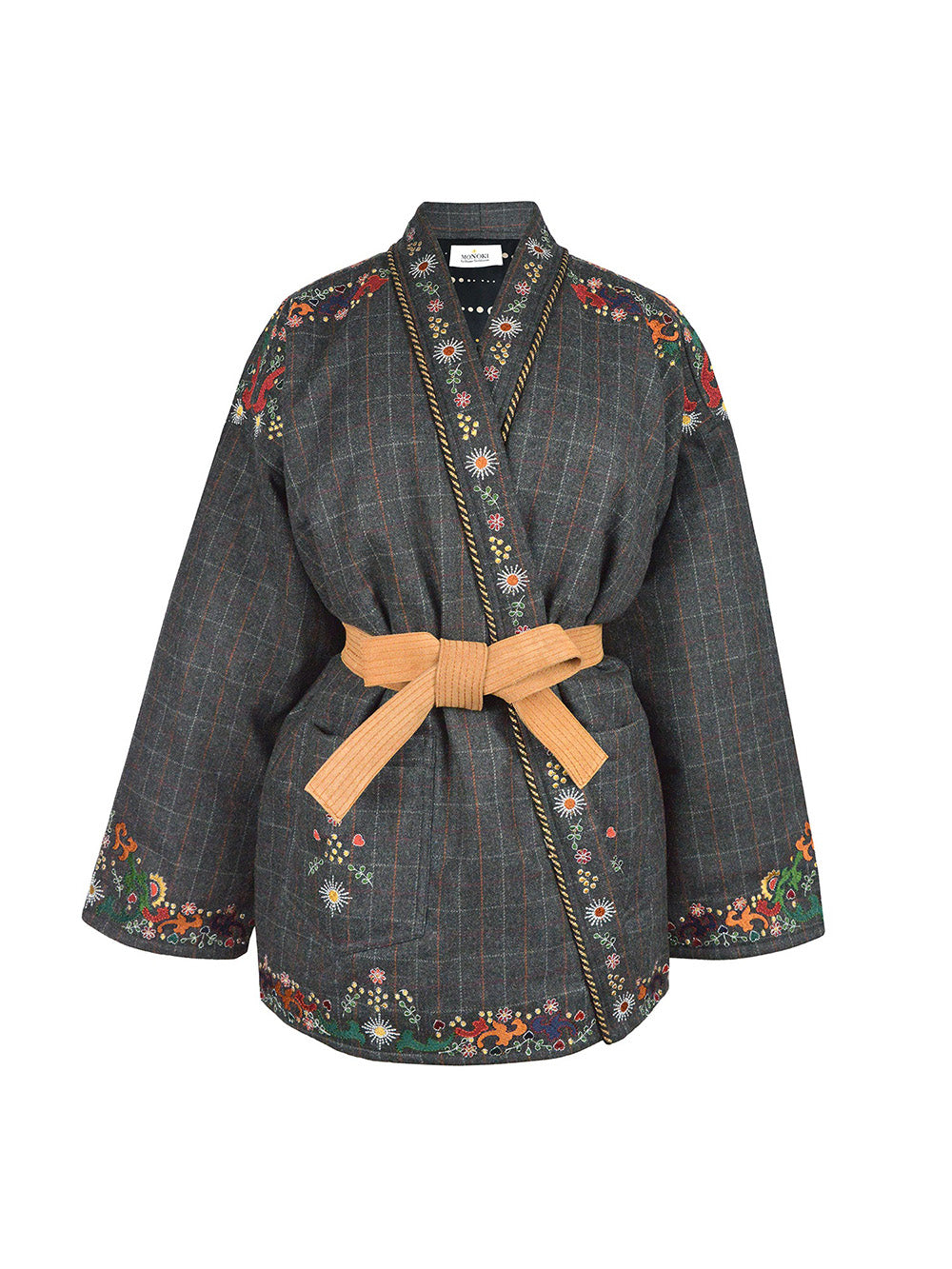 GREY ARABESQUE KIMONO