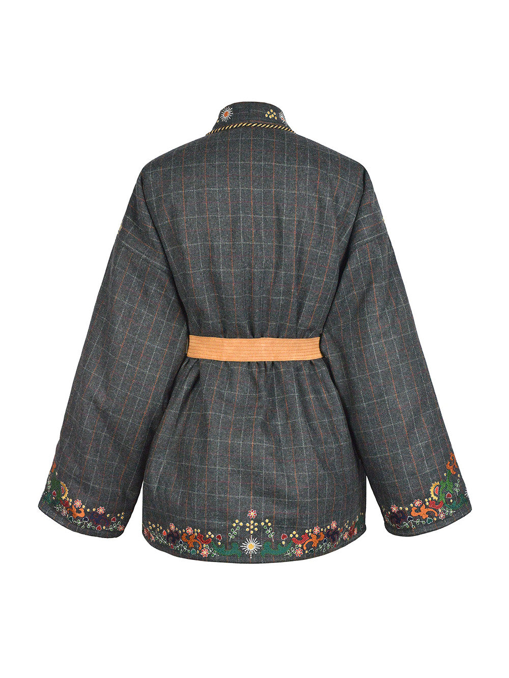 GREY ARABESQUE KIMONO