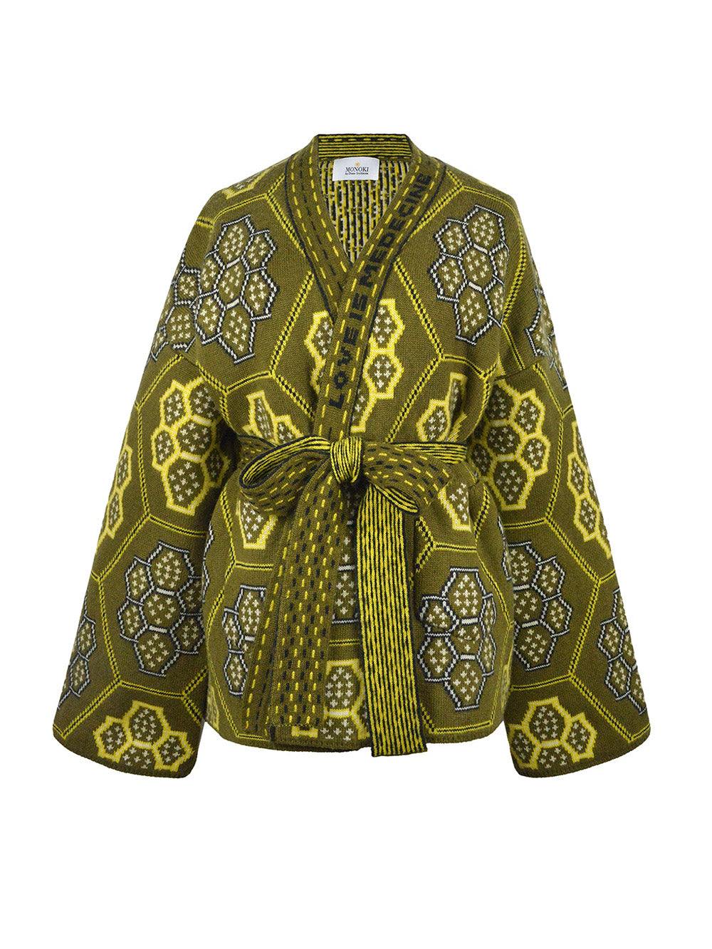 KIMONO KALEI EN CACHEMIRE VERT