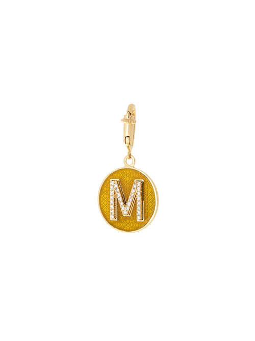 LETTER MARM M GOOR YELLOW, DIAMONDS AND YELLOW EMAIL
