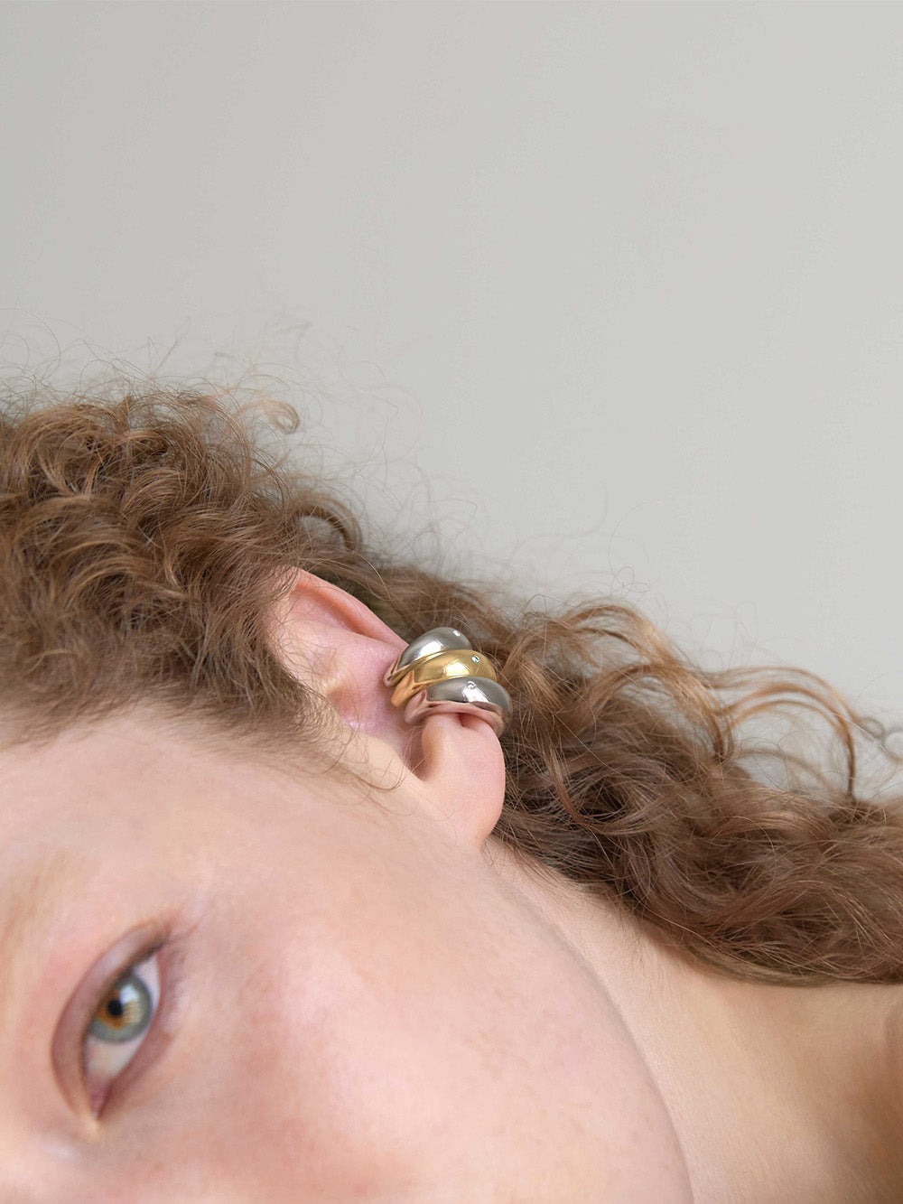 CRIOLLA LARGE SILVER EAR CUFF