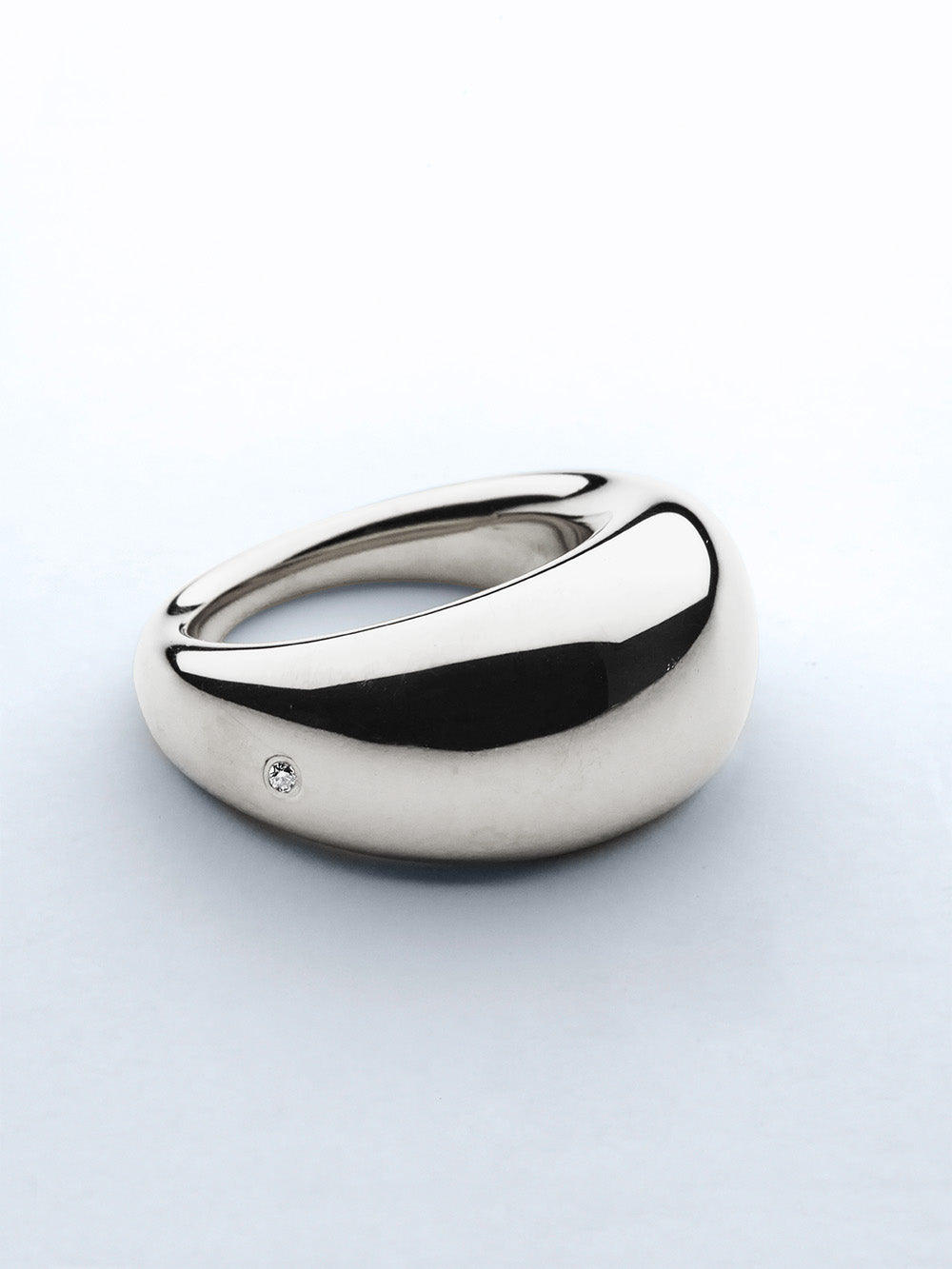 BAGUE EDUARDO GRANDE ARGENT