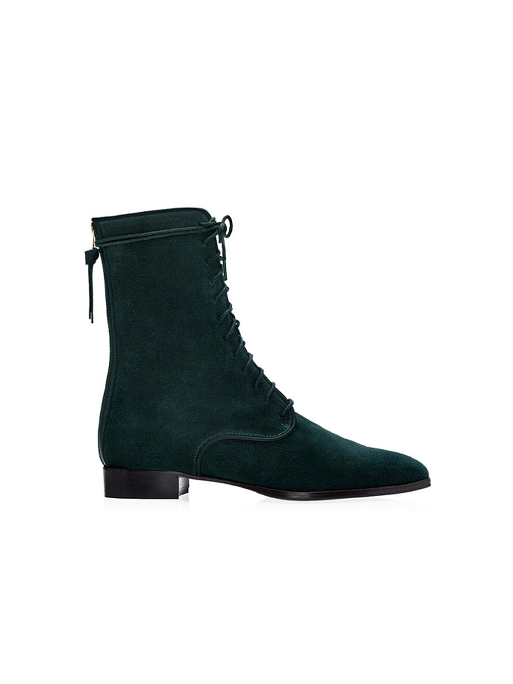 L'AUDACE FOREST GREEN ANKLE BOOTS