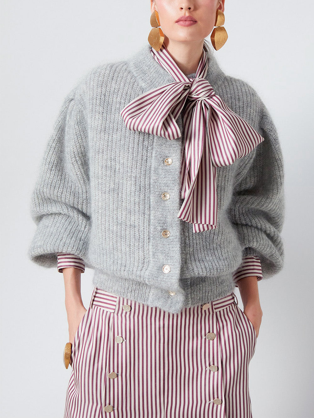 LEANDRA GREY CARDIGAN