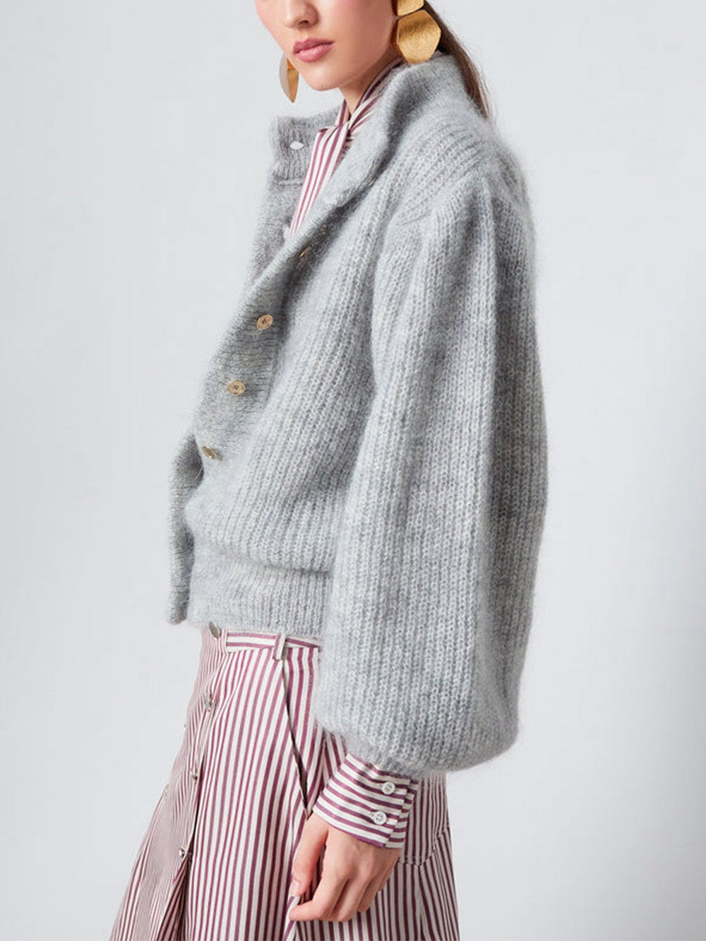 LEANDRA GREY CARDIGAN