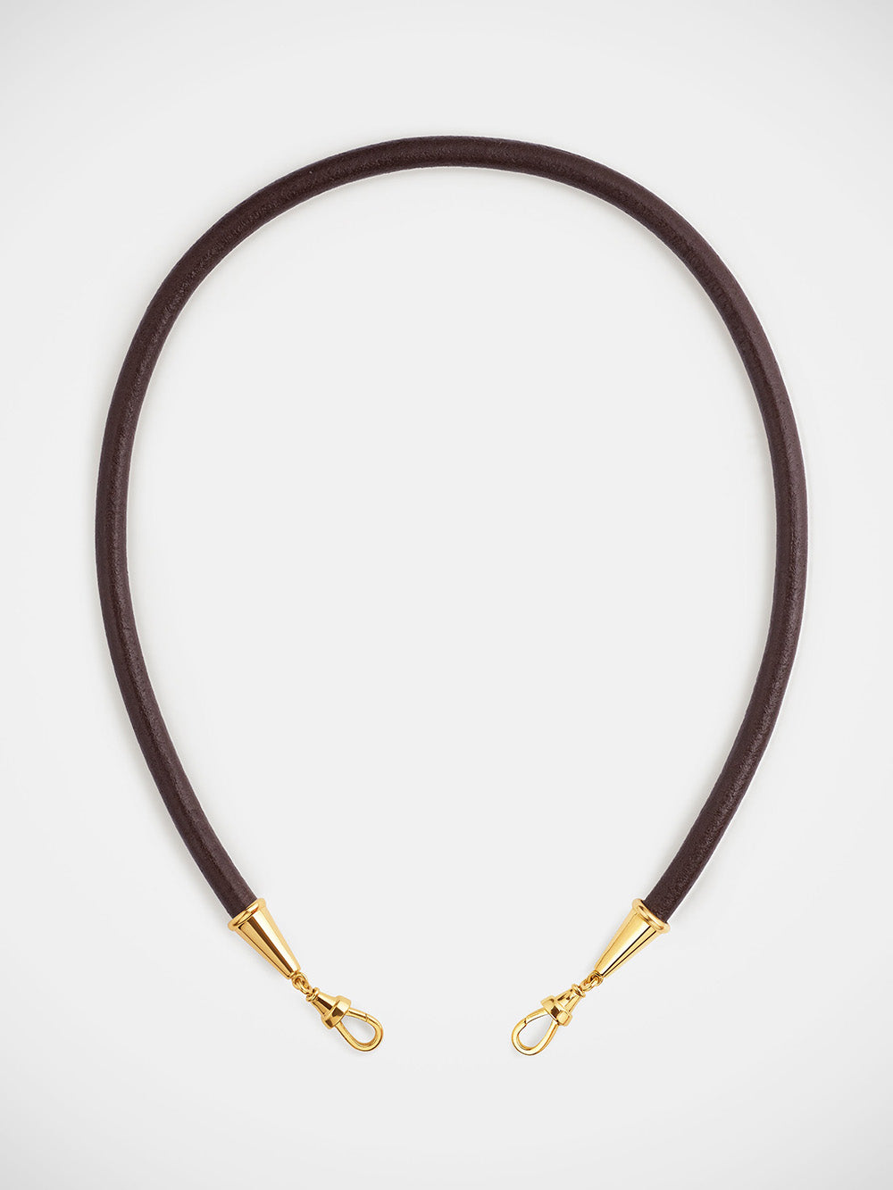 BROWN LEATHER LASSO TIE