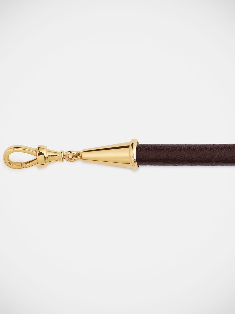 BROWN LEATHER LASSO TIE