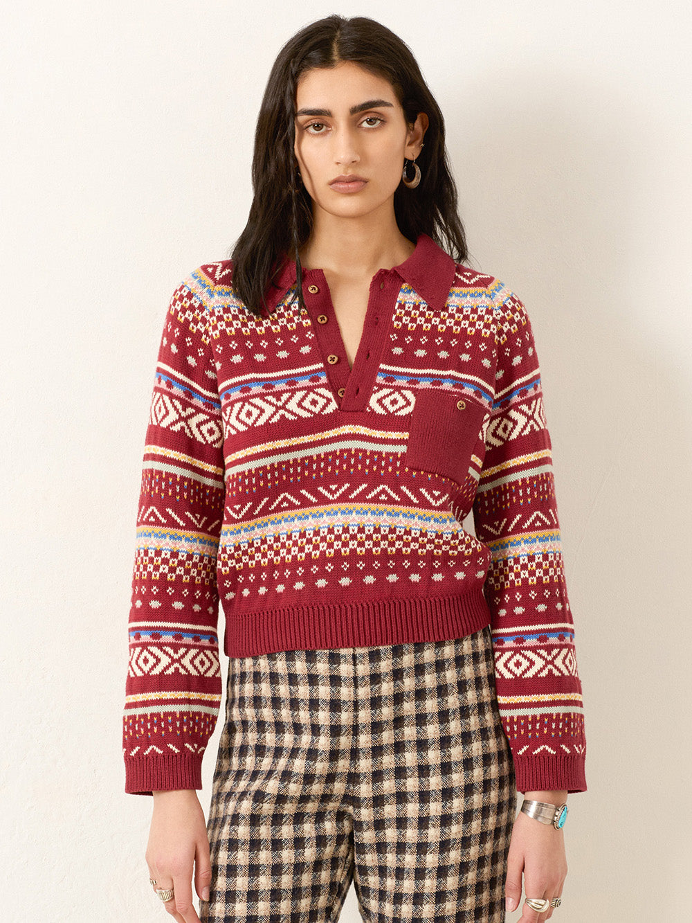 LIZA MESA FAIR ISLE SWEATER
