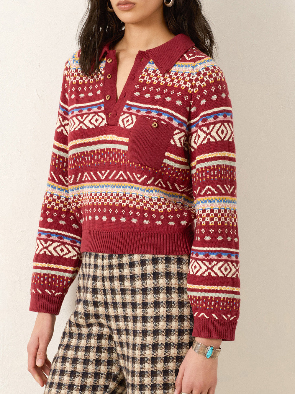 LIZA MESA FAIR ISLE SWEATER