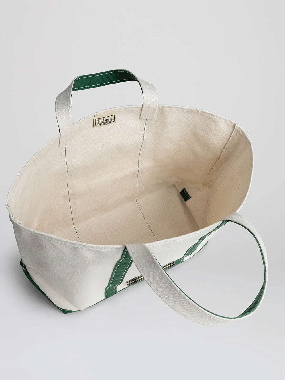 LL BEAN TOTE BAG LARGE JADE CROCO