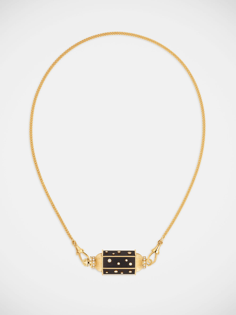 LOCKET EBONY DOT NECKLACE