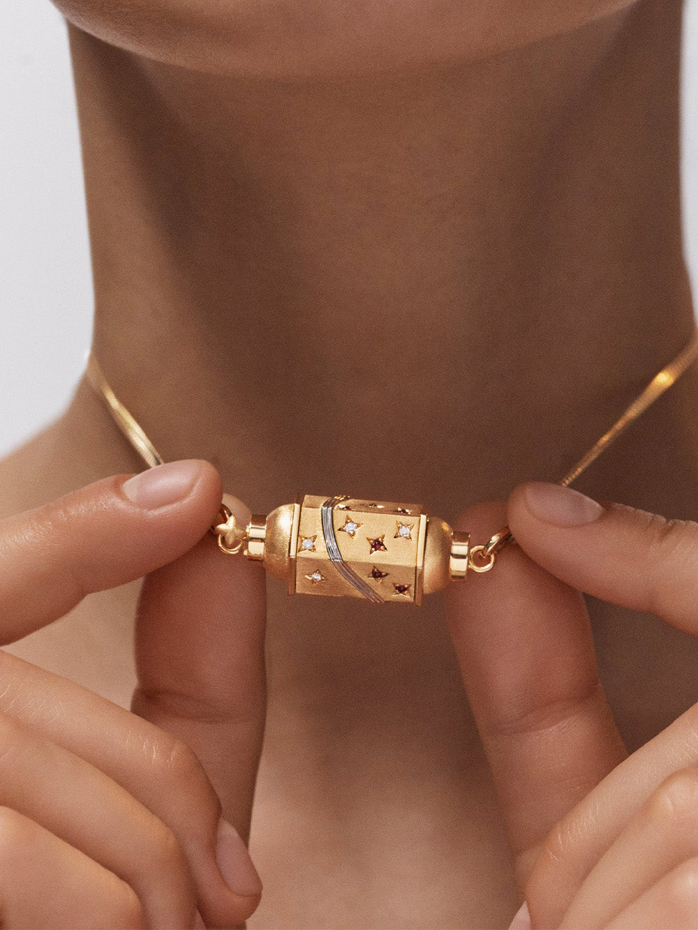 Milky Way Necklace on Chain