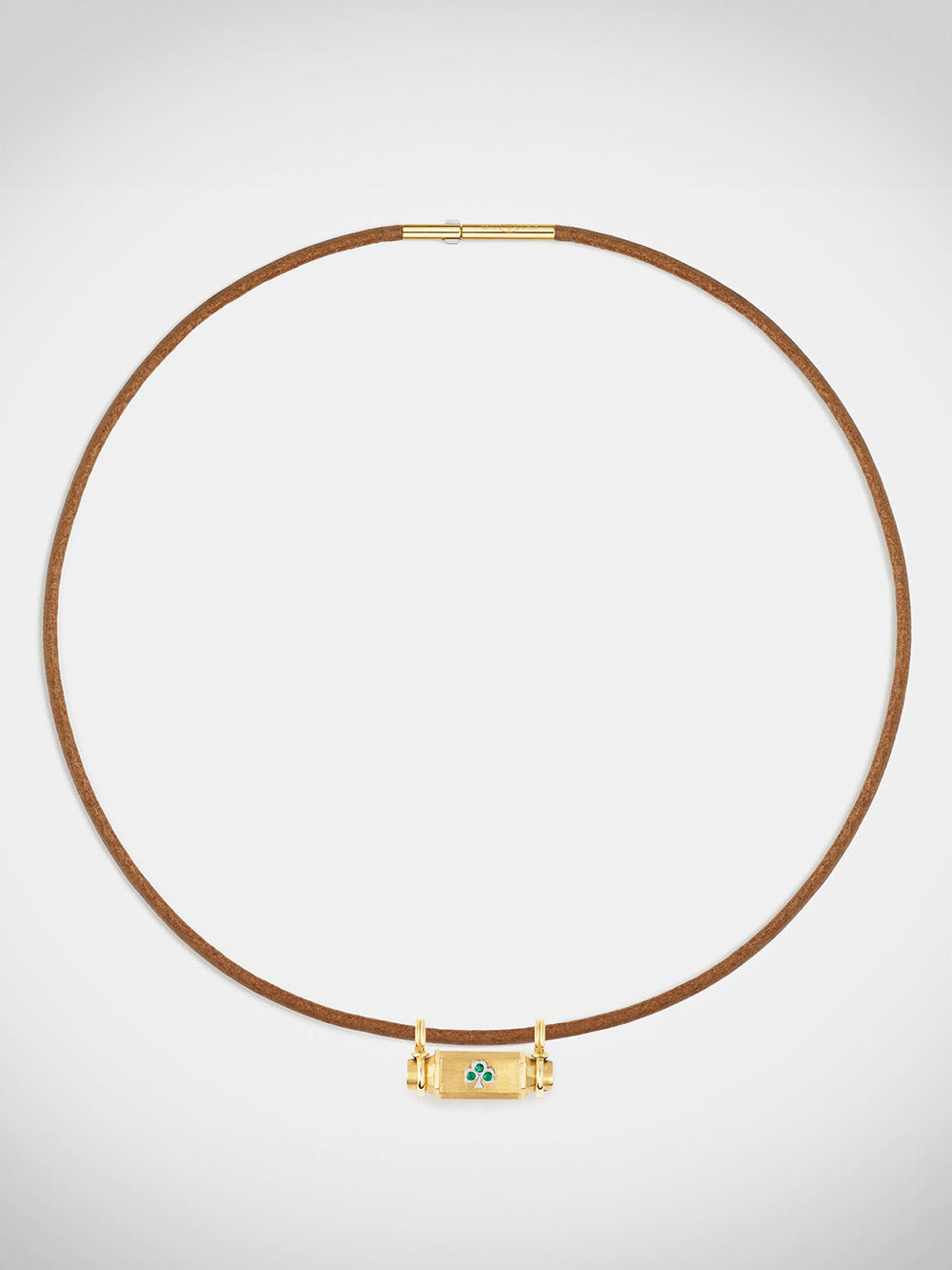 LOCKET SMAH CLOVER LEATHER OJ18K