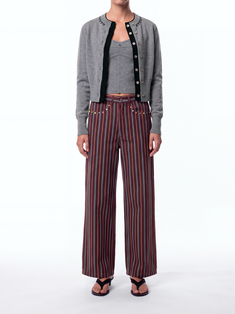 PANTALON VEGAS STUDS PURPLE