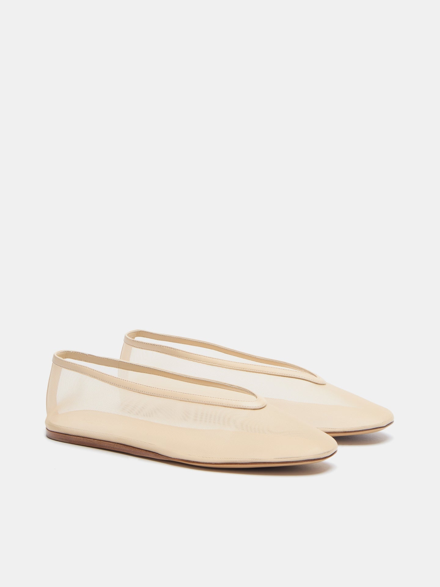 LUNA MESH SAND BALLERINAS