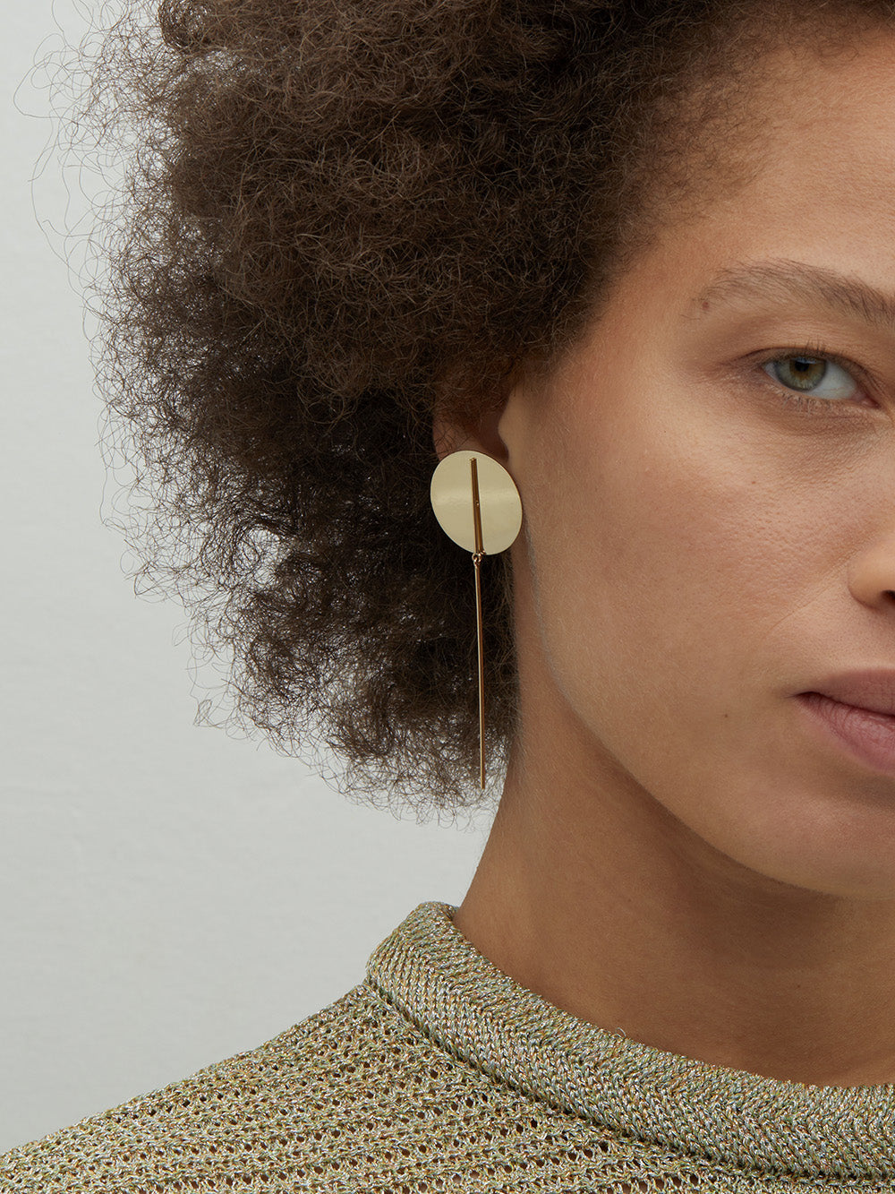 STICK & CIRCLE EARRING