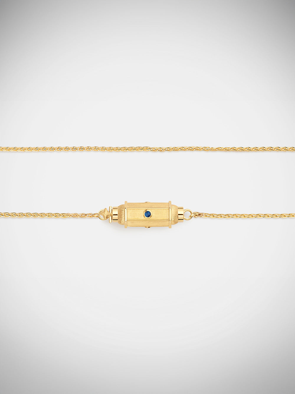 MICRO COCO SAPPHIRE NECKLACE 37CM