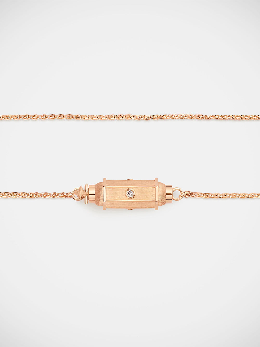 MICRO COCO NECKLACE ROSE GOLD 37CM