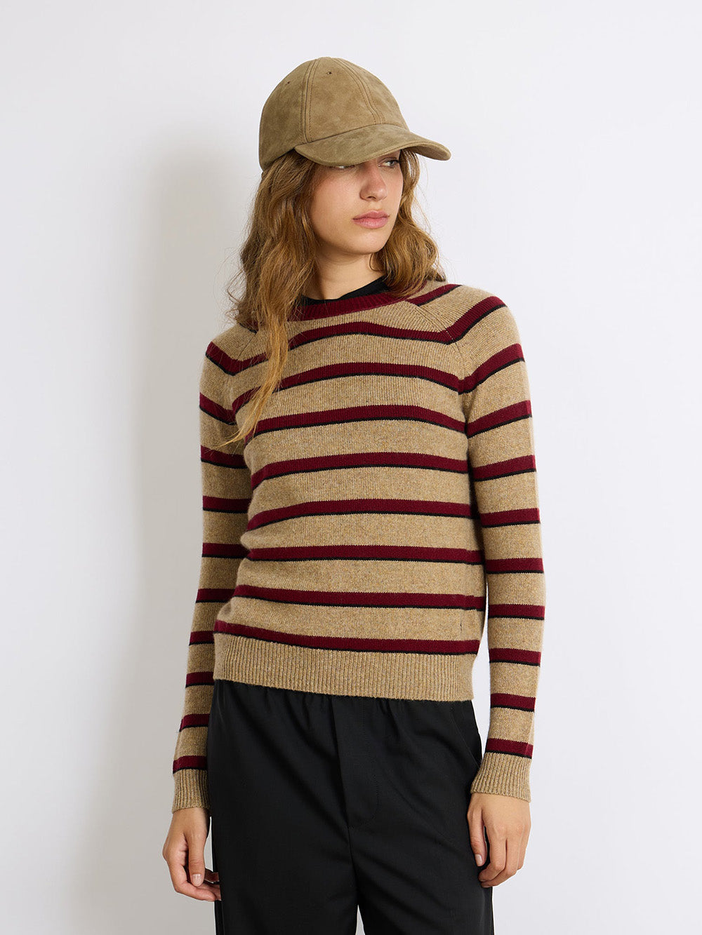 PULL MILA STRIPES BEIGE