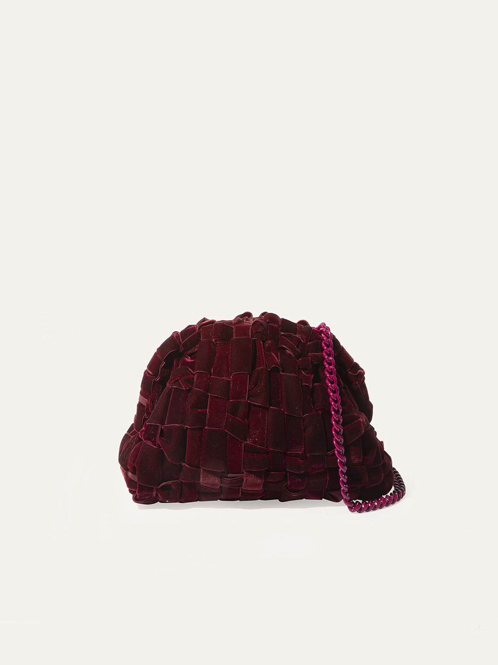 MINI GAME VELVET BURGUNDY BAG