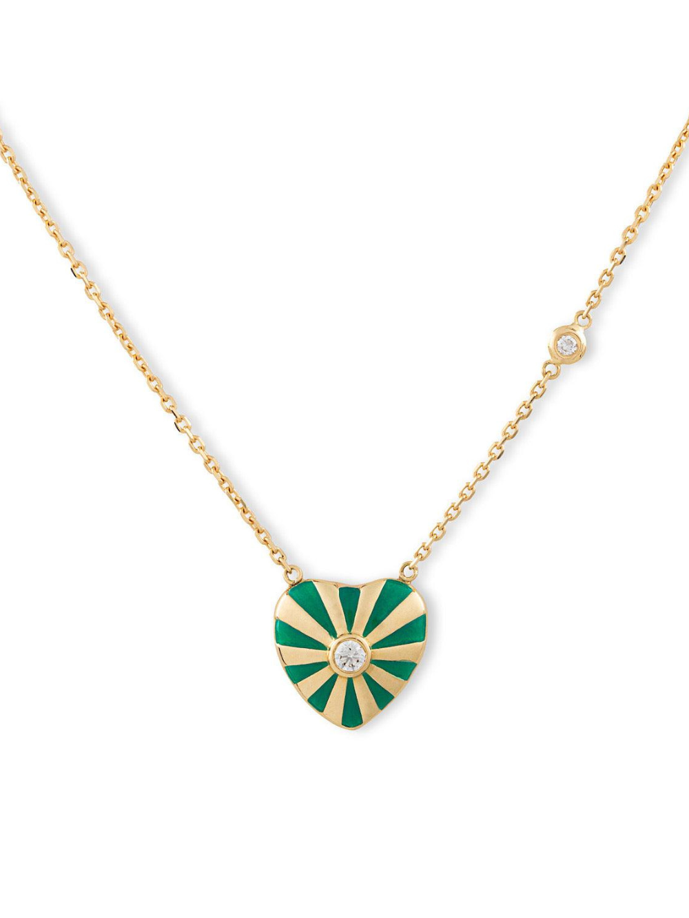 COLLIER MILA MINI COEUR VERT