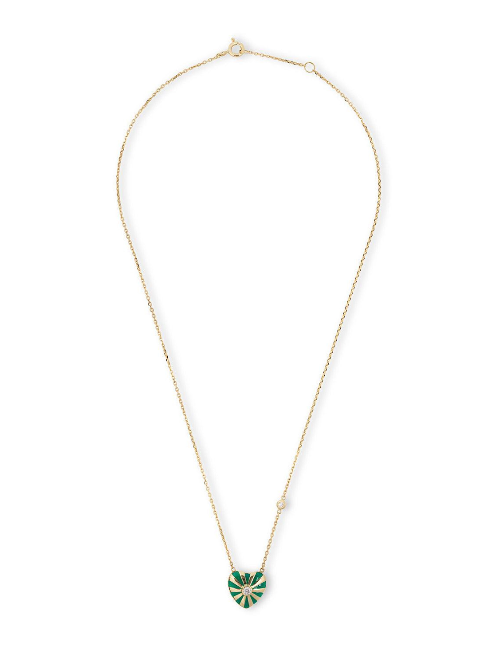 MILA MINI GREEN HEART NECKLACE