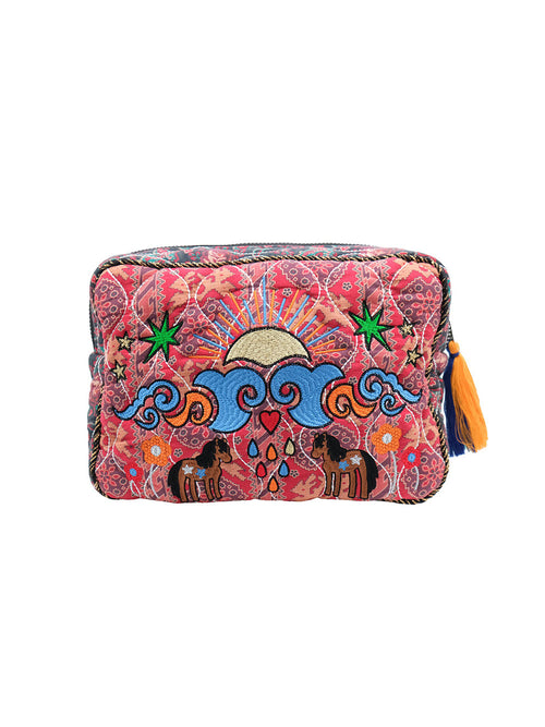 POUCH BLESSING FLEURS ROUGE