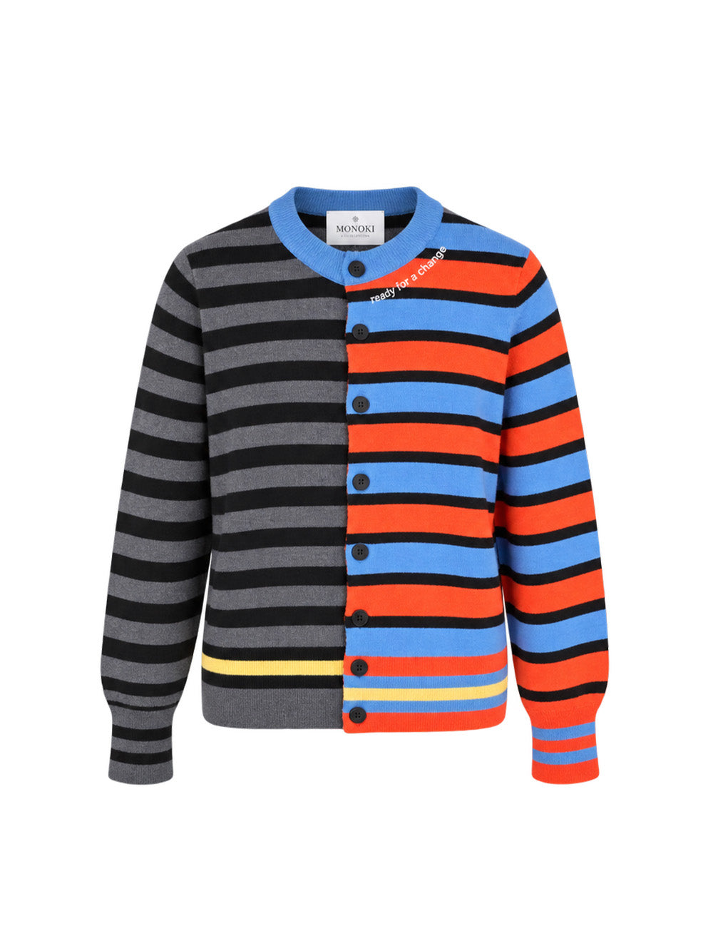 CARDIGAN DÉCALÉ ORANGE