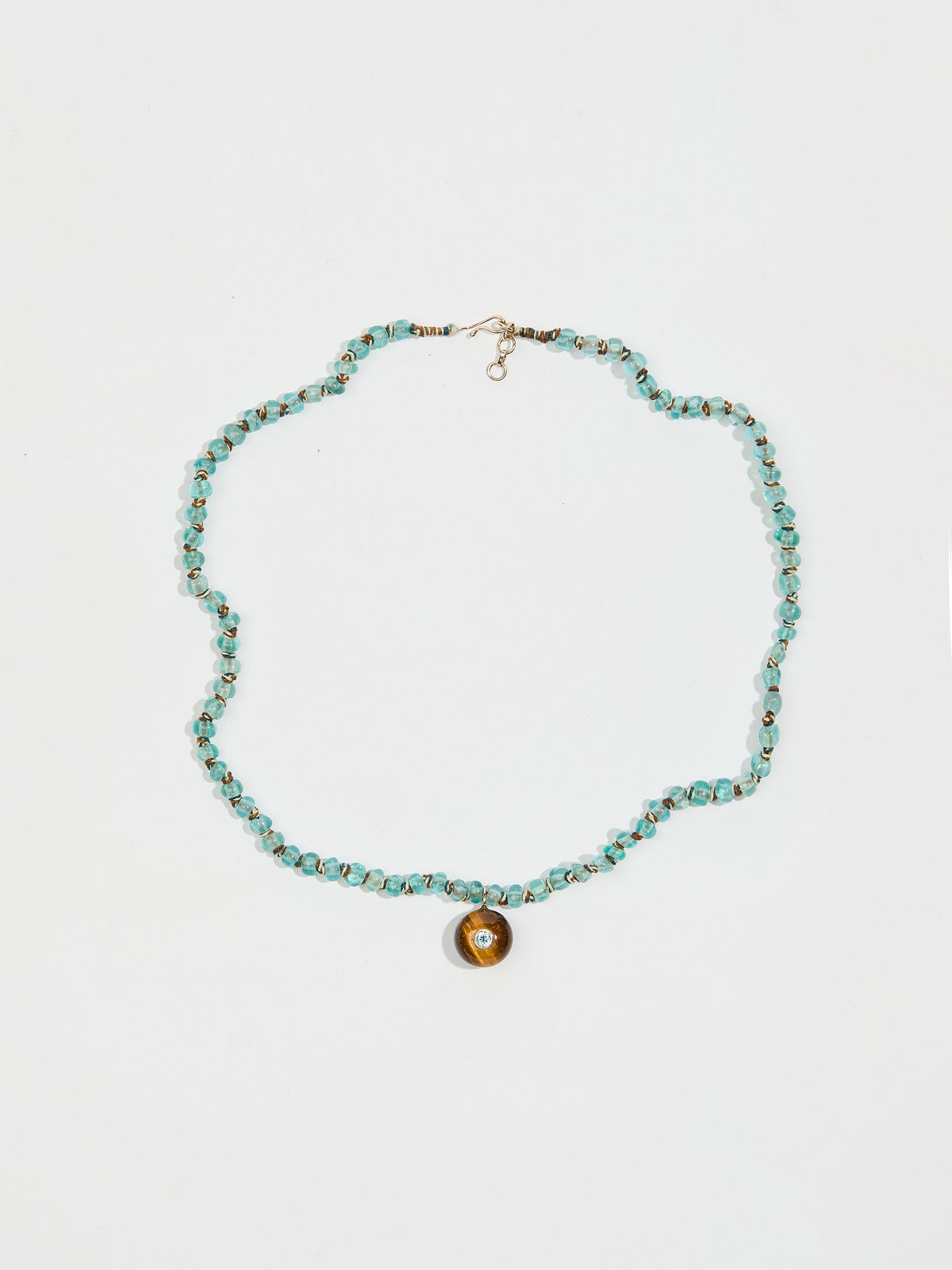 COLLIER CANDY APATITE & OEIL DE TIGRE