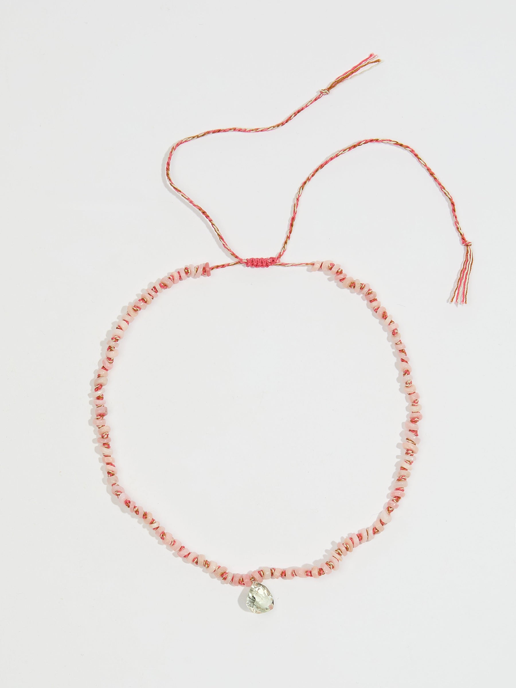 LEA GREEN AMETHYST & OPAL NECKLACE