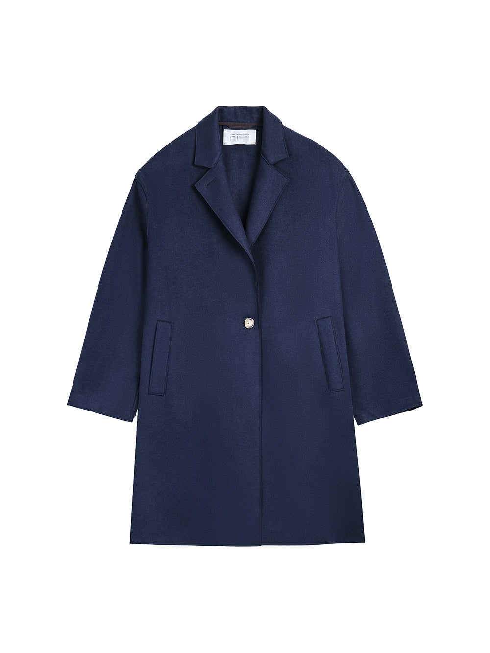 NAVY OVERSIZED CASHMERE COAT