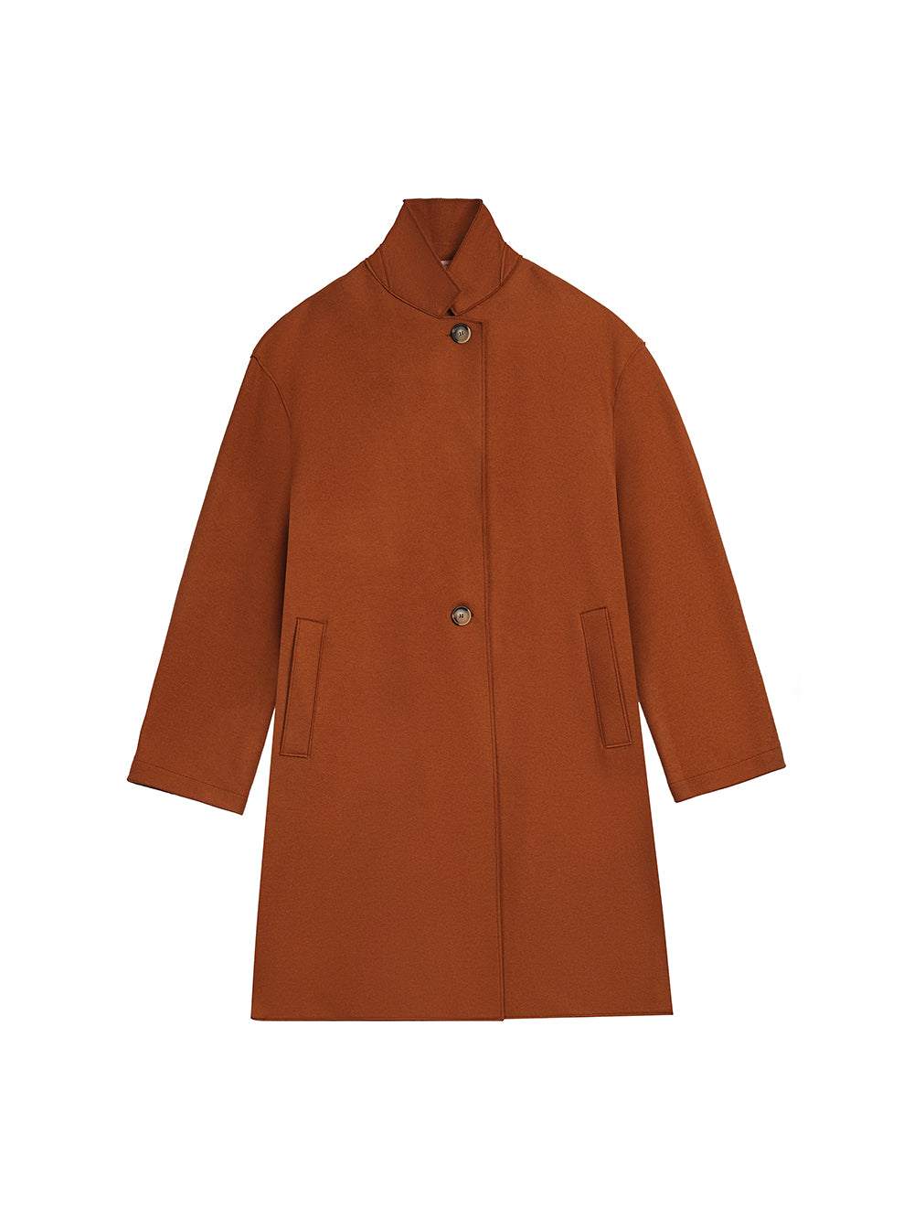 MANTEAU OVERSIZED CACHEMIRE CUIVRE