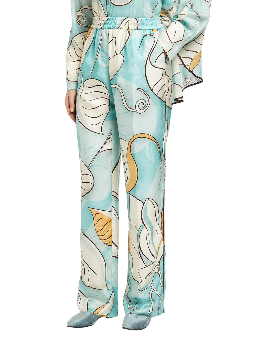 DORIDE BLUE LEAF PANTS