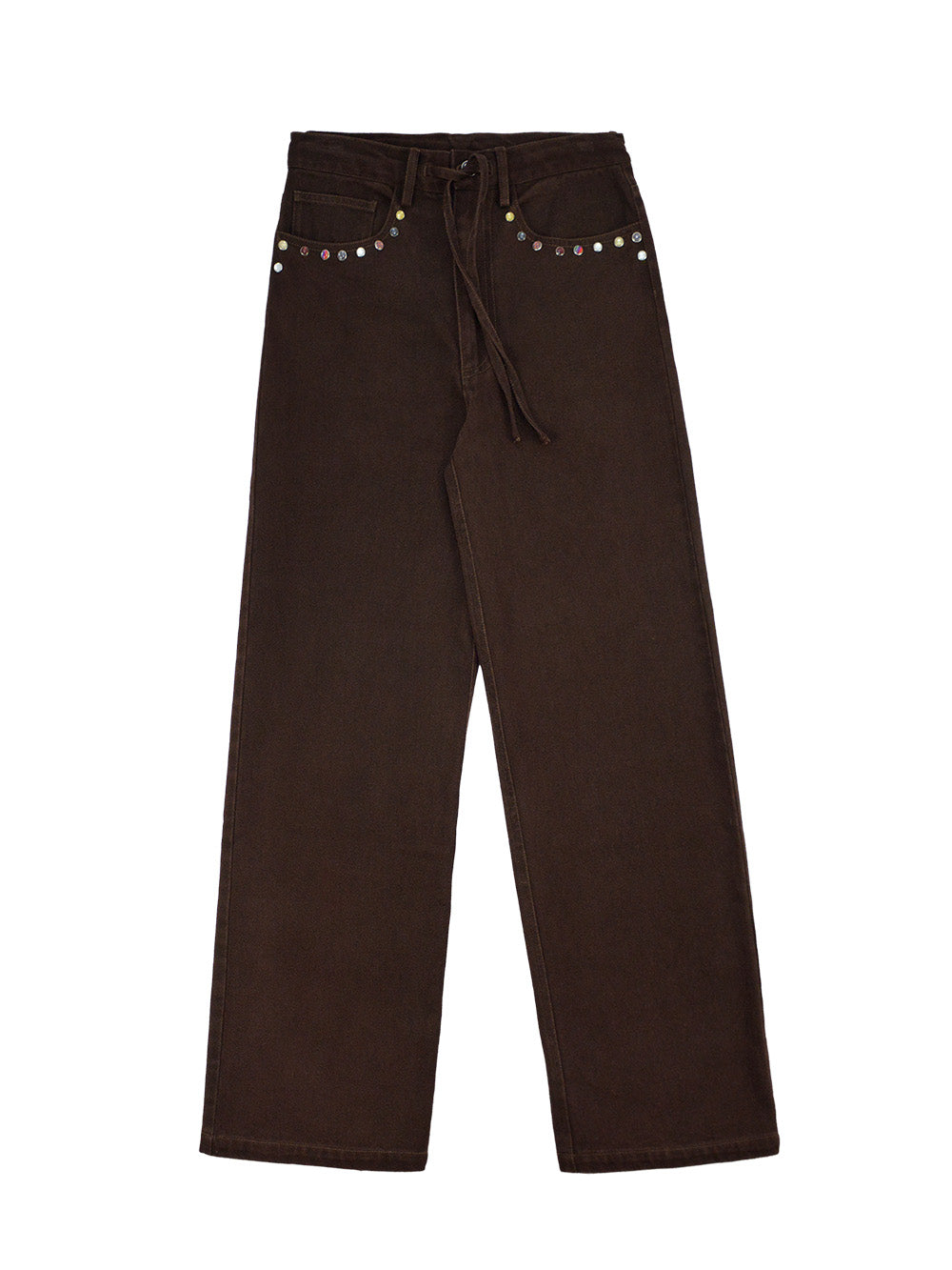 PANTALON VEGAS STUDS MARRON