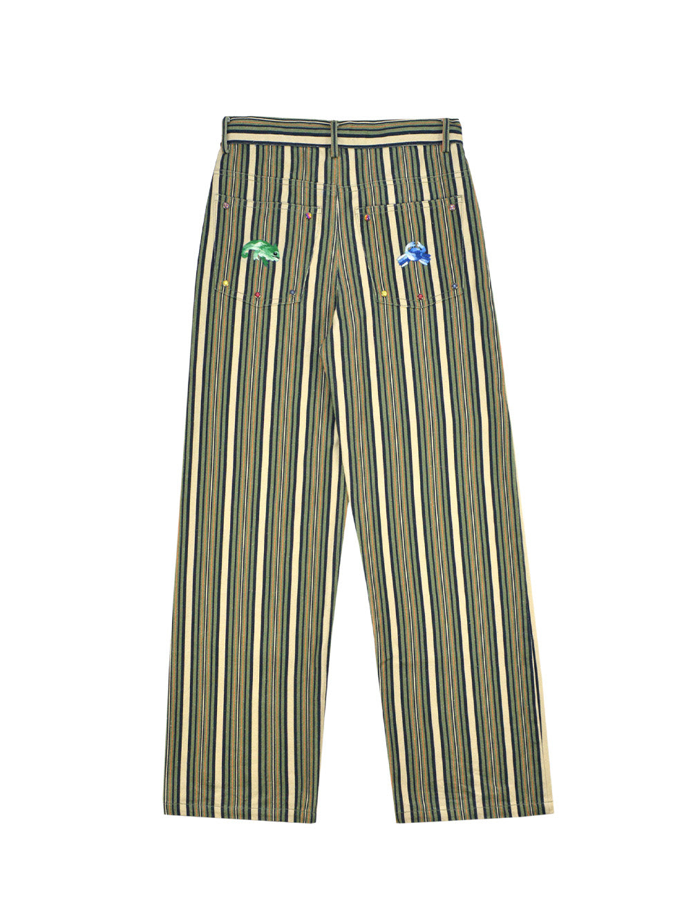 VEGAS STUDS KHAKI PANTS