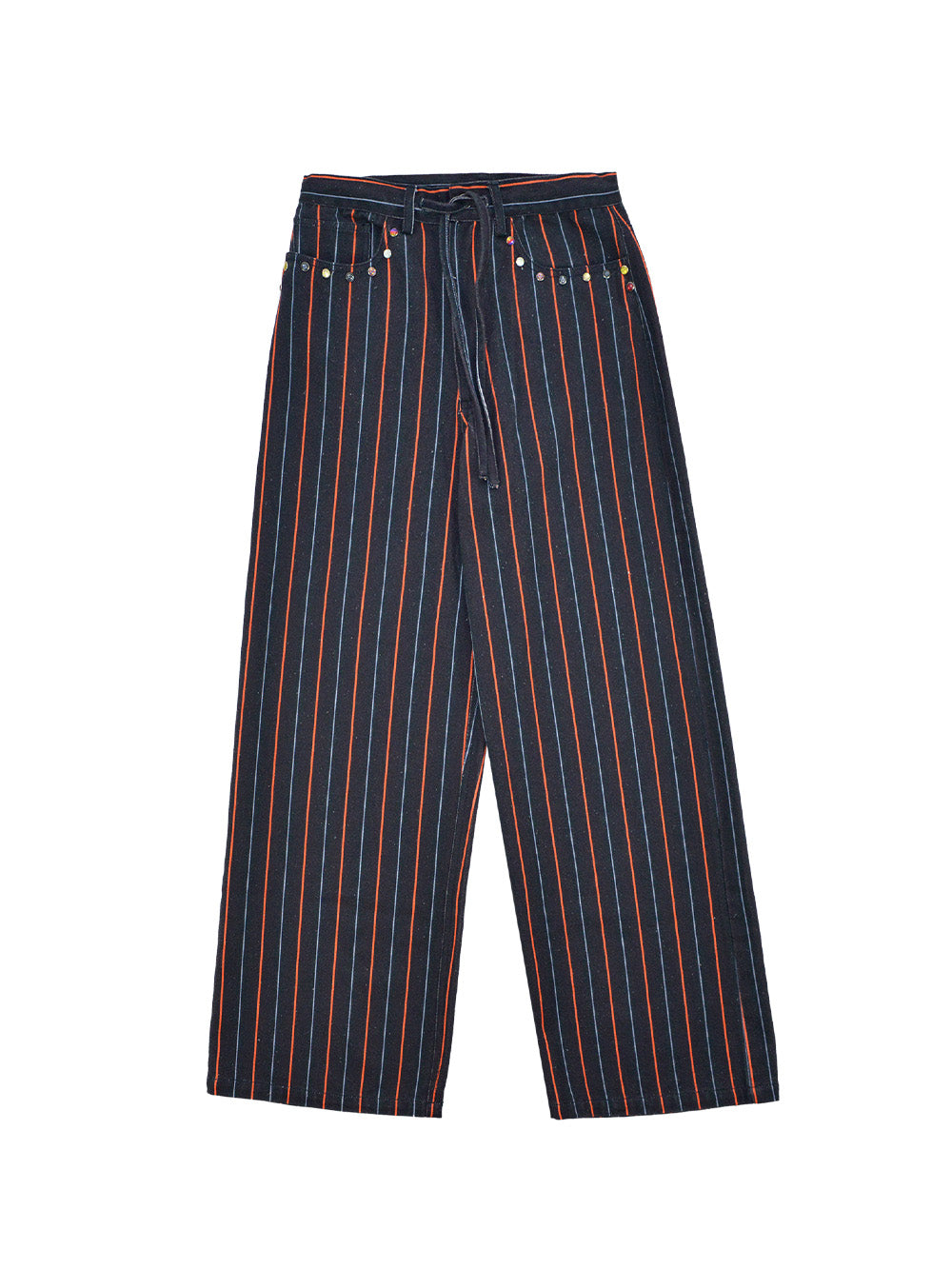 PANTALON VEGAS STUDS NAVY & ORANGE