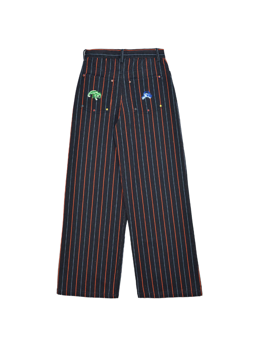 PANTALON VEGAS STUDS NAVY & ORANGE