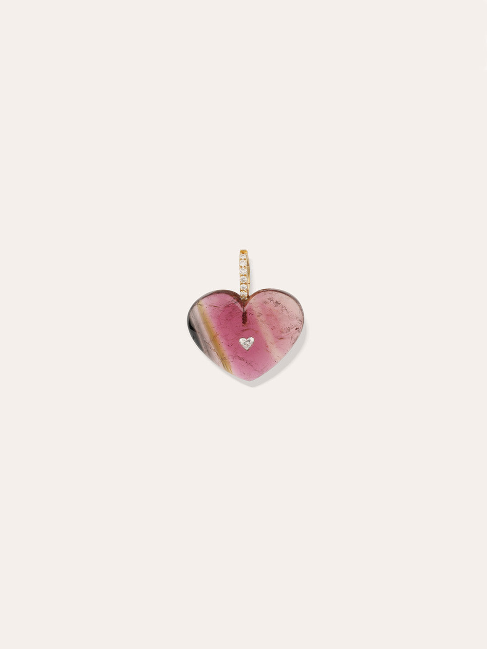 PENDENTIF COEUR TOURMALINE