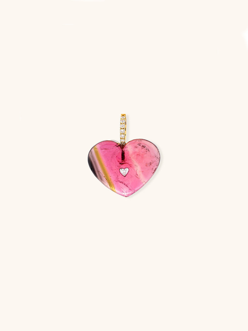 PENDENTIF COEUR TOURMALINE