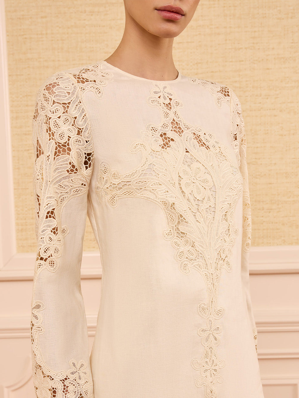 ROBE CAMIE EN LIN IVOIRE