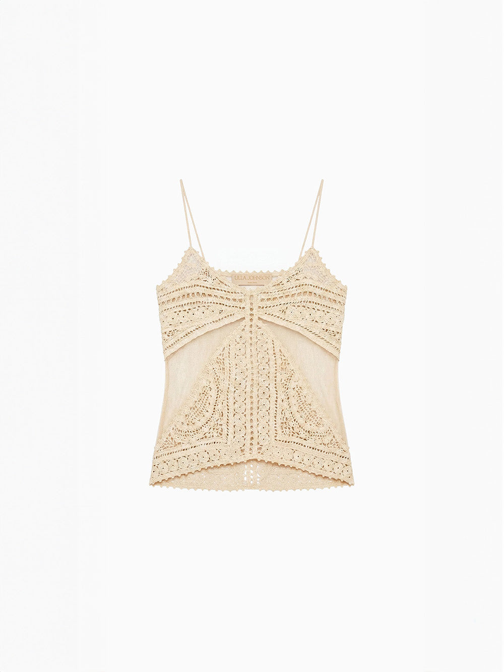TOP MOLLIE CROCHET AND TULLE