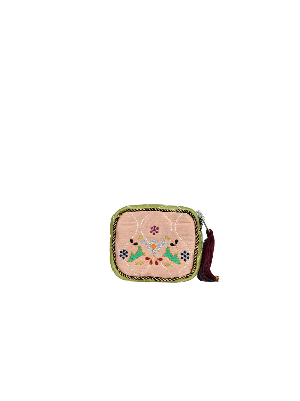 SQUARE BABY PINK POUCH
