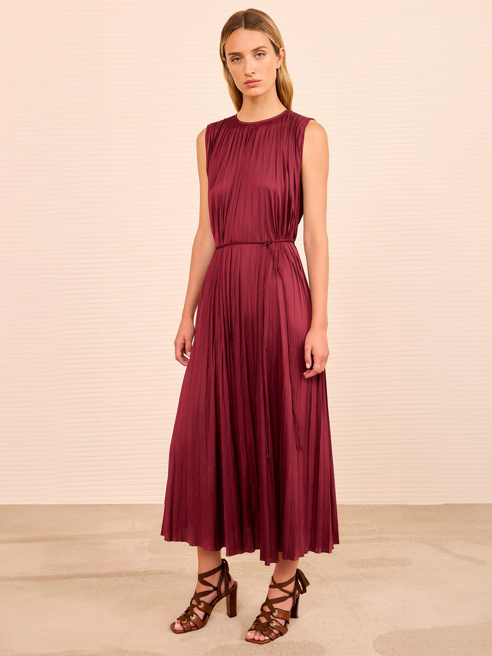 FIANNA CLARET DRESS