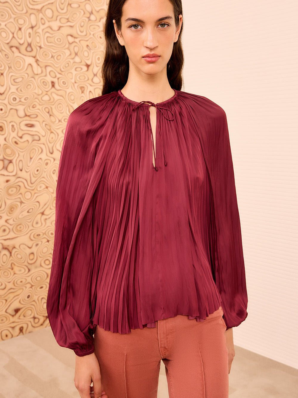 BLOUSE ELECTRA CLARET
