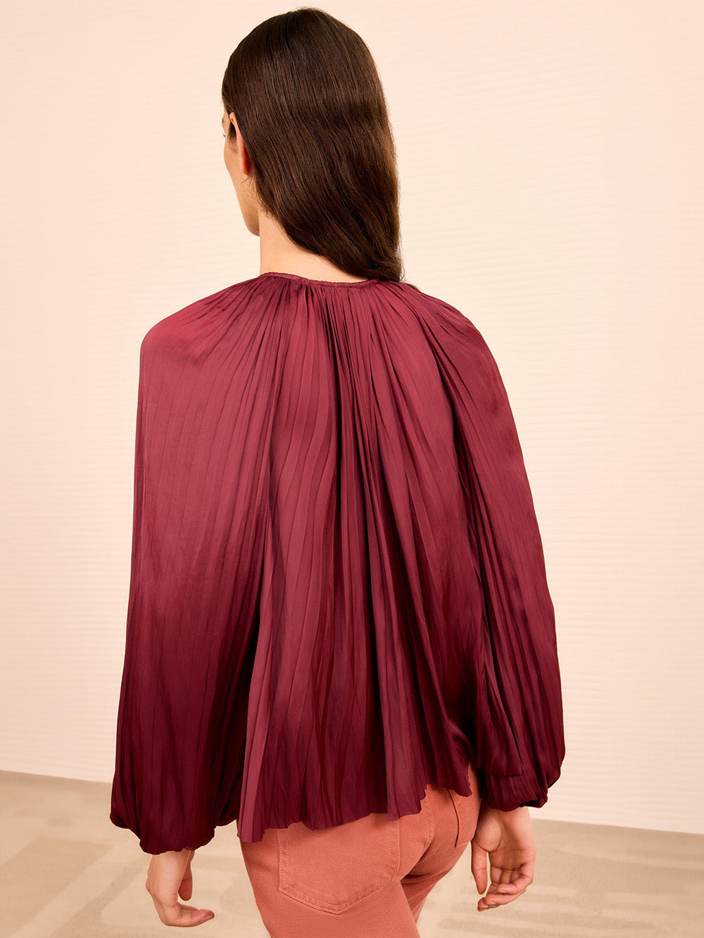 BLOUSE ELECTRA CLARET