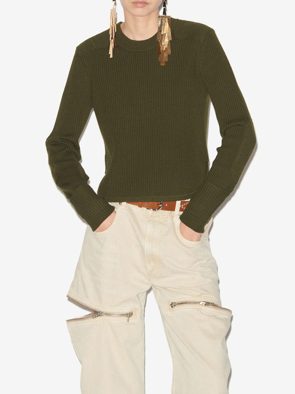 GABYNE KHAKI SWEATER