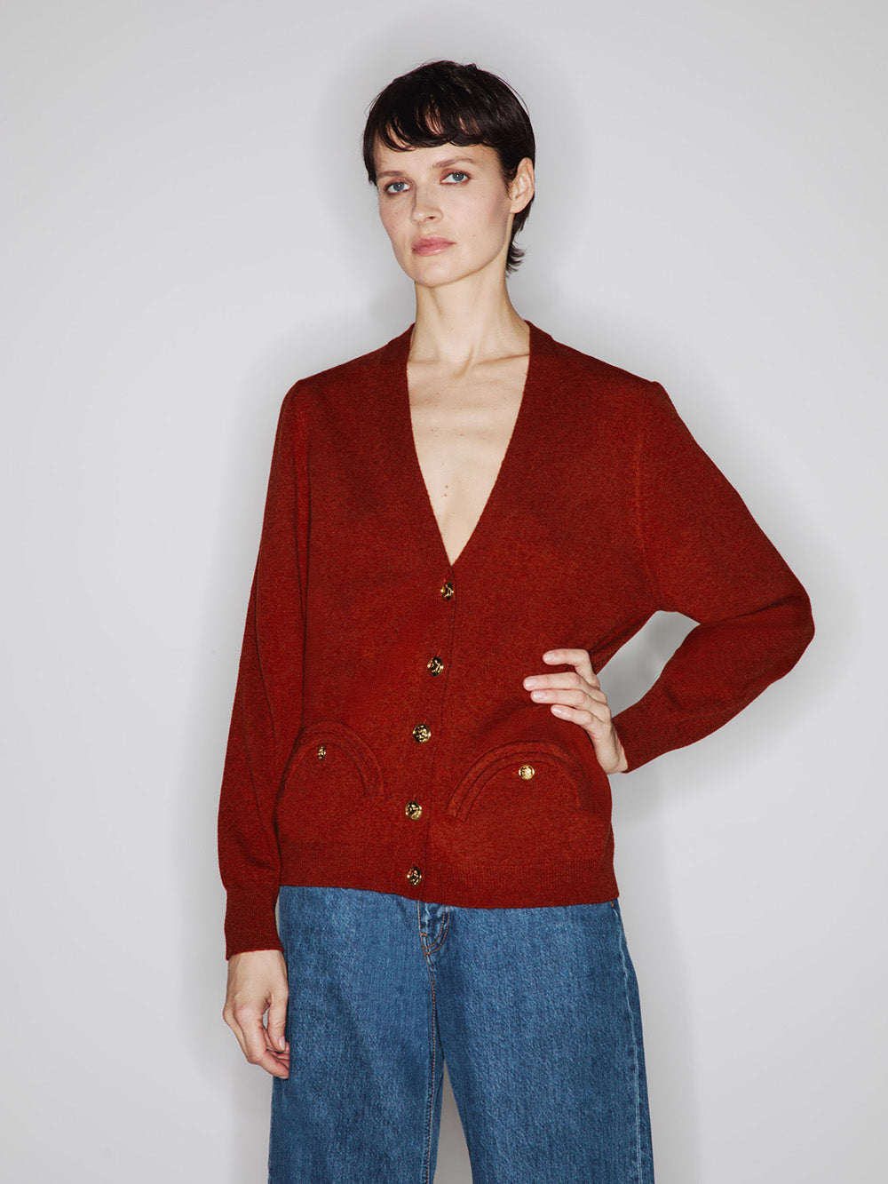 CARDIGAN HIGHLAND MARSALA