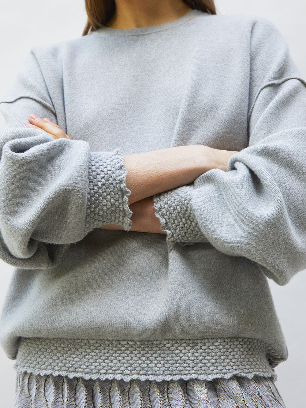 MOUSE GREY DUMP PULLOVER