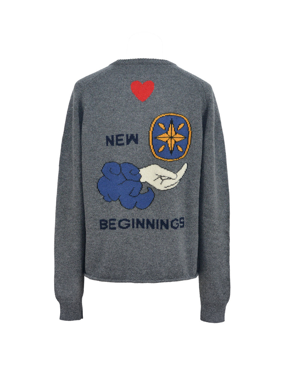 PULL NEW BEGINNINGS CACHEMIRE GRIS