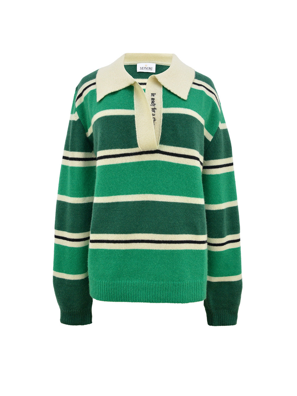 GREEN POLO SWEATER